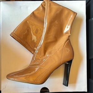 Elegant Tan High Heel Boots